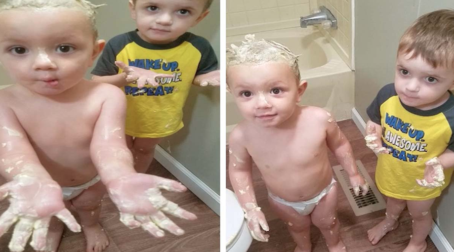 Mom Asks Toddlers Why They’re Covered In Butter, The Comeback Is Hilarious